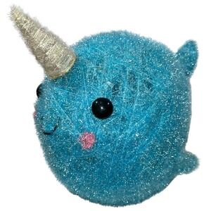 Wondershop at TARGET 16" Tall Lit Tinsel NARWHAL Whale Christmas Yard Decoration